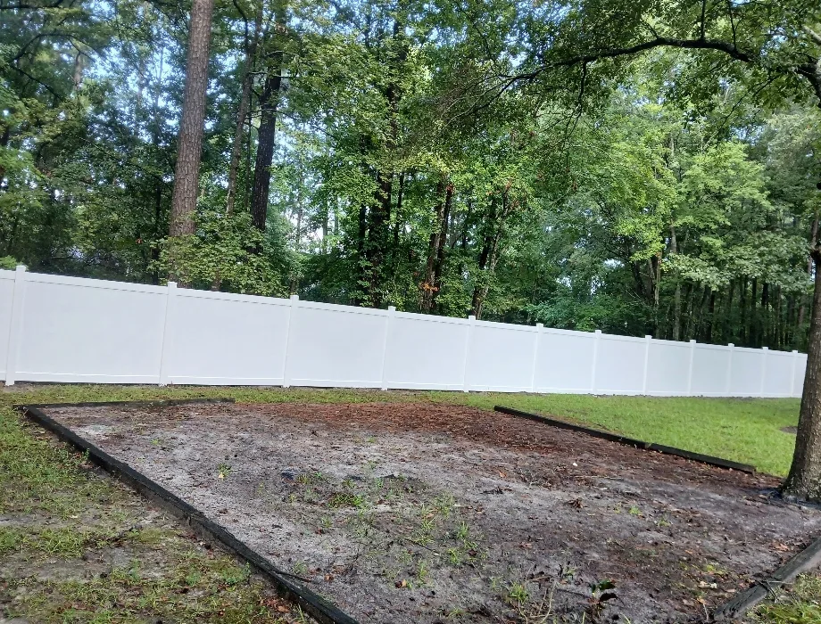 White Vinyl Fence