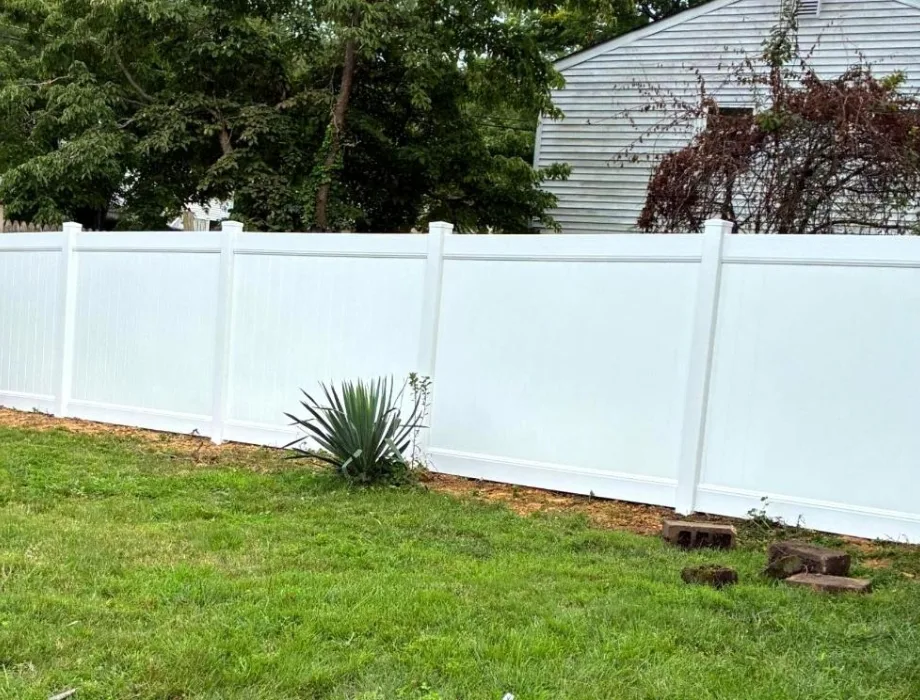 White Vinyl Privacy Fence