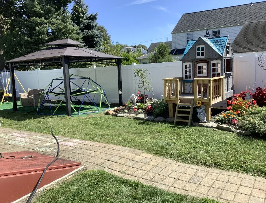 White Vinyl Fence