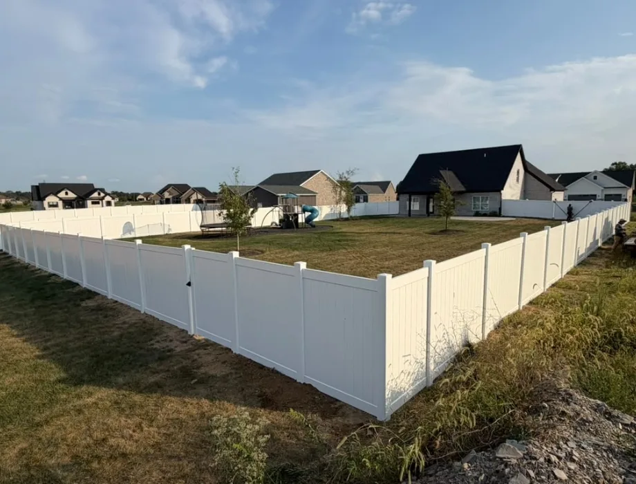 White Vinyl Fence