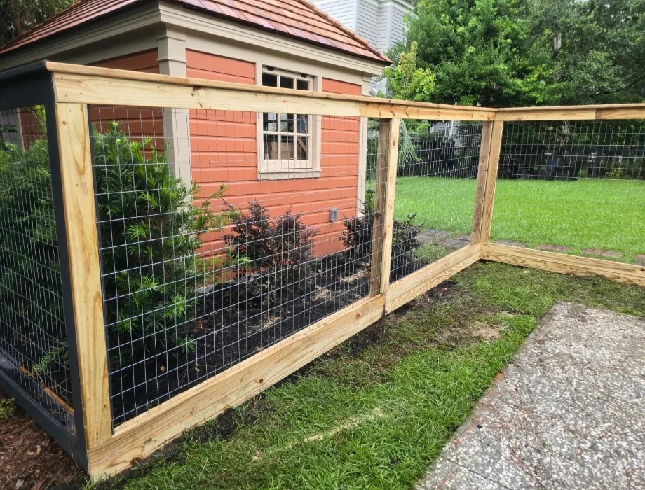 Natural Wood Fence