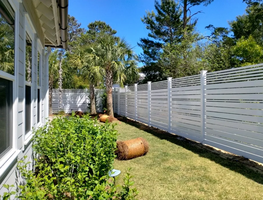 White Vinyl Fence