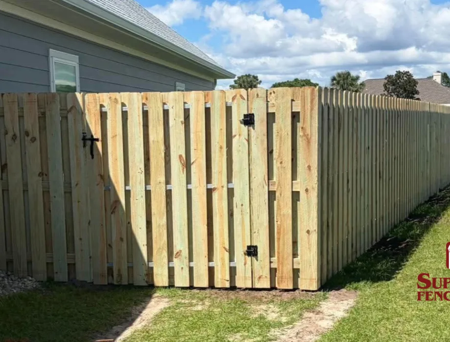 Natural Wood Fence