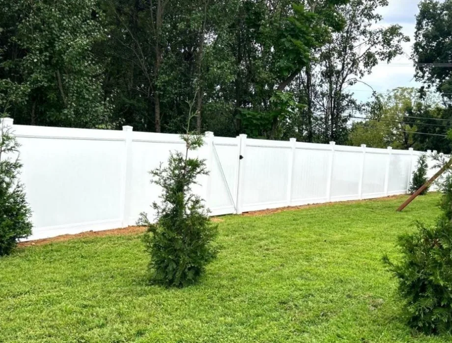 White Vinyl Privacy Fence