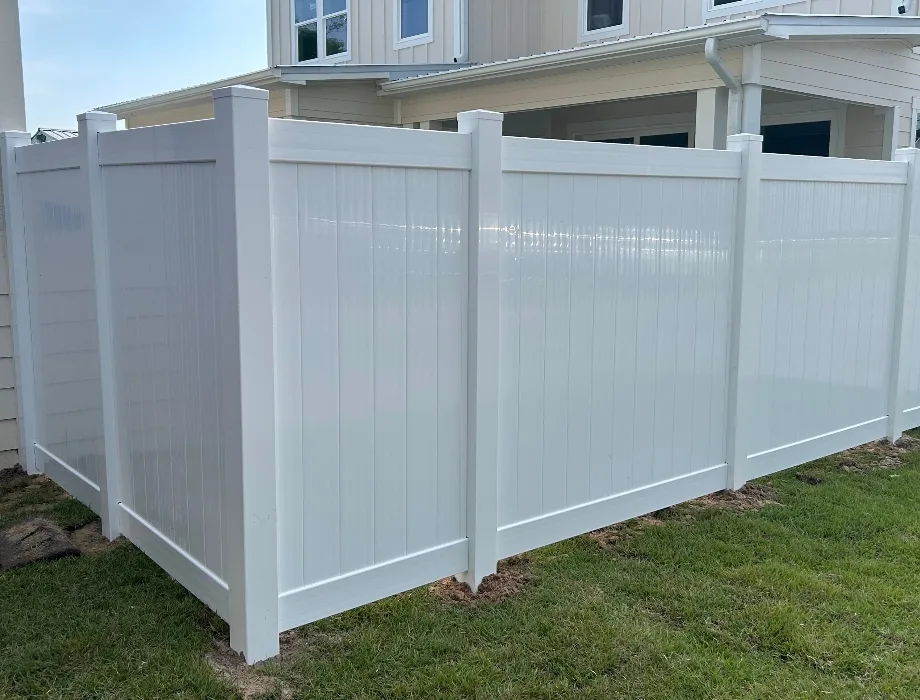 White Vinyl Fence