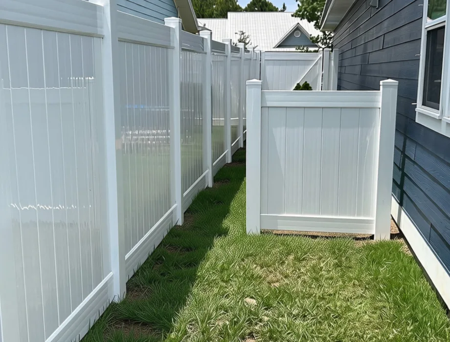 White Vinyl Fence