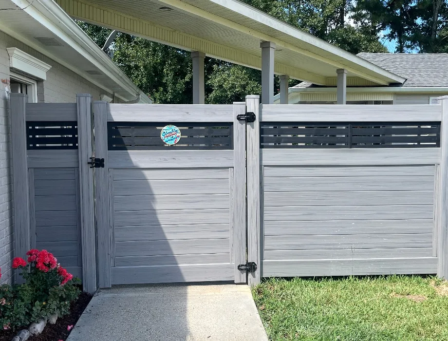 Gray Vinyl Fence