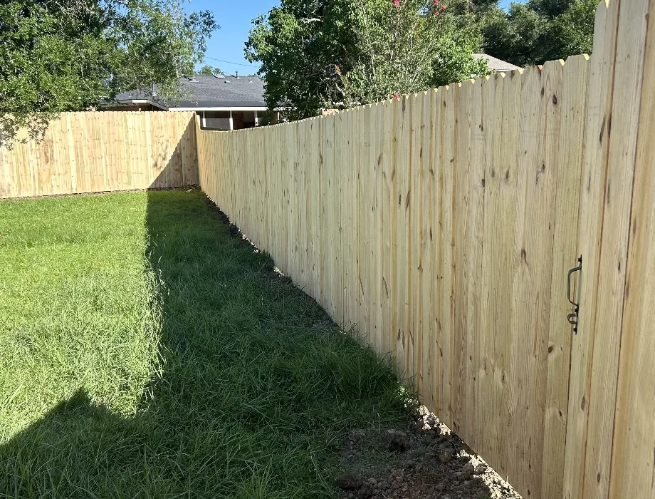 Natural Wood Fence