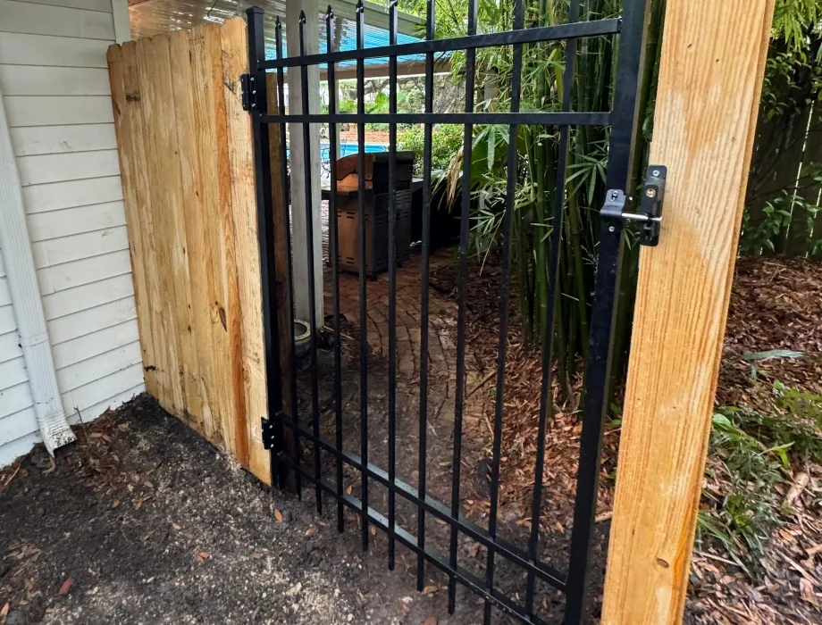 Natural Wood Fence