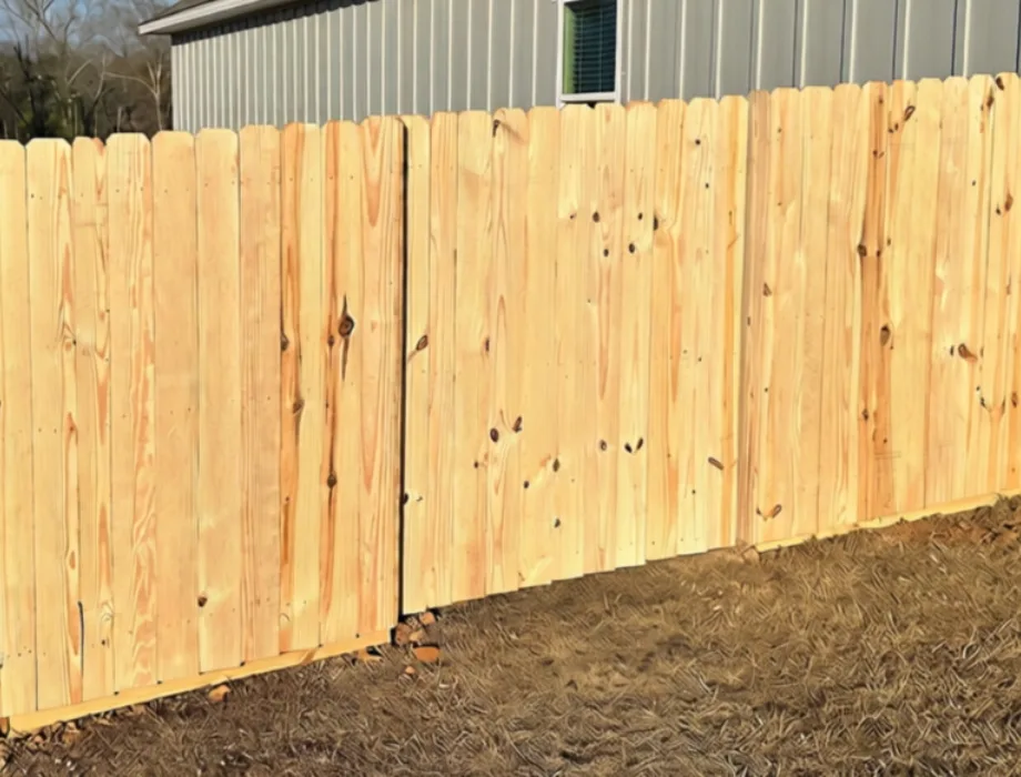 Natural Wood Fence