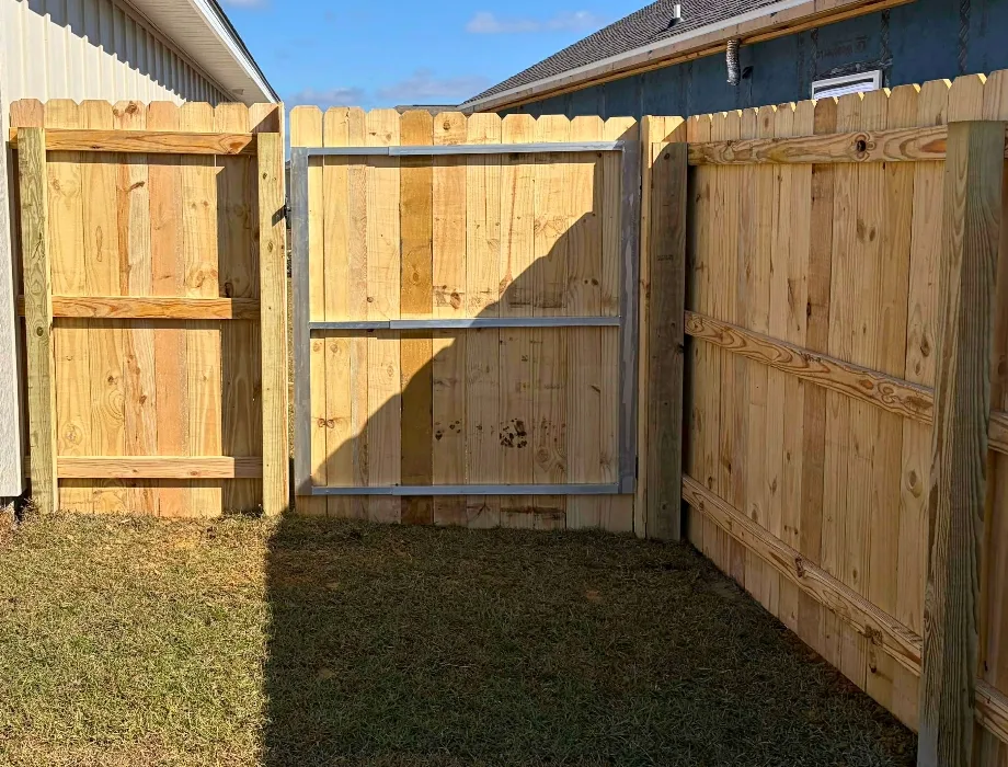 Natural Wood Fence