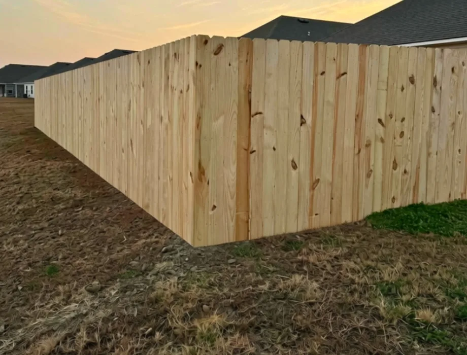 Natural Wood Fence