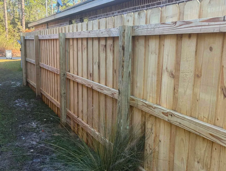 Natural Wood Fence