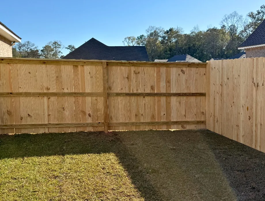 Natural Wood Fence