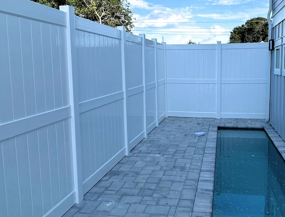 White Vinyl Privacy Fence