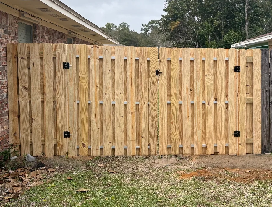 Natural Wood Fence