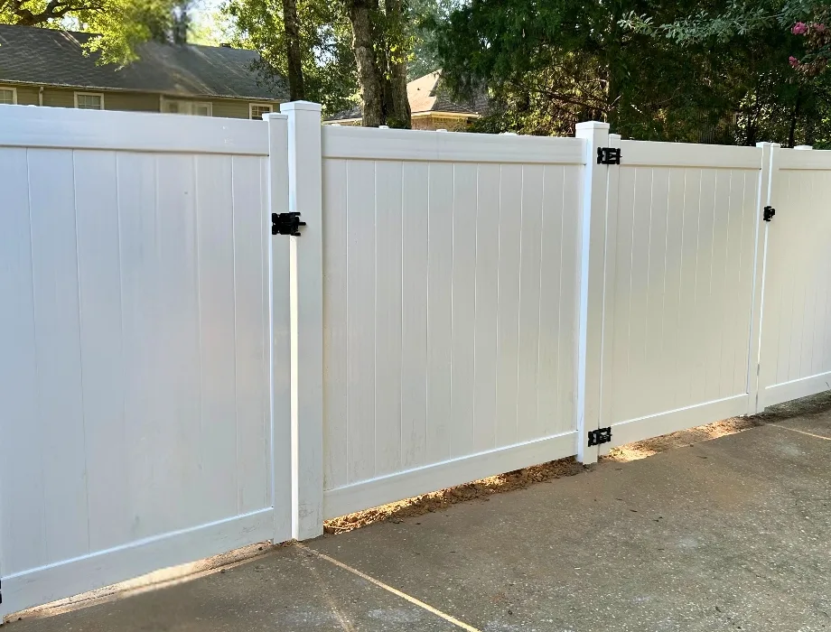 White Vinyl Privacy Fence