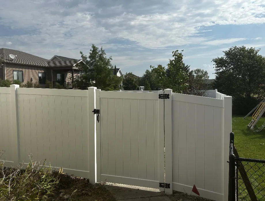 White Vinyl Fence