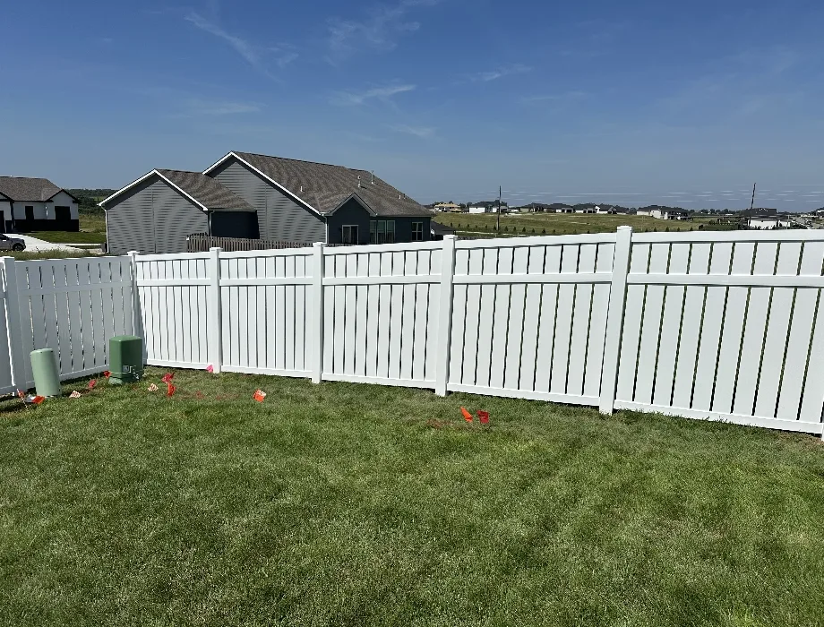 White Vinyl Fence
