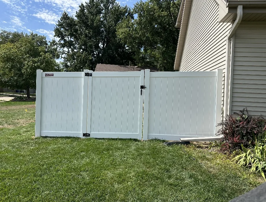 White Vinyl Fence