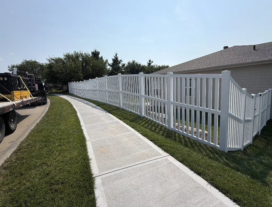 White Vinyl Fence