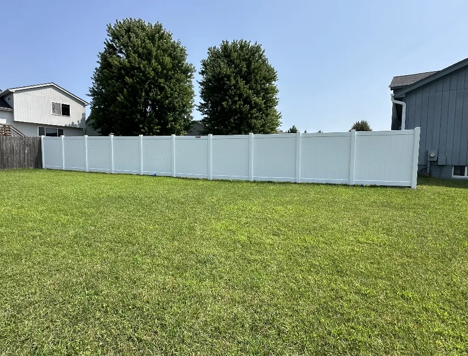 White Vinyl Fence