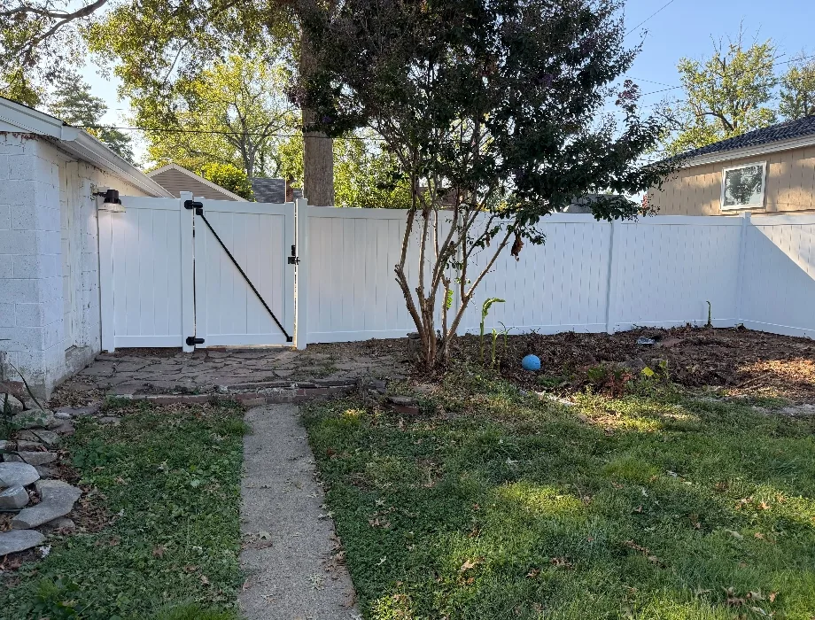 White Vinyl Fence