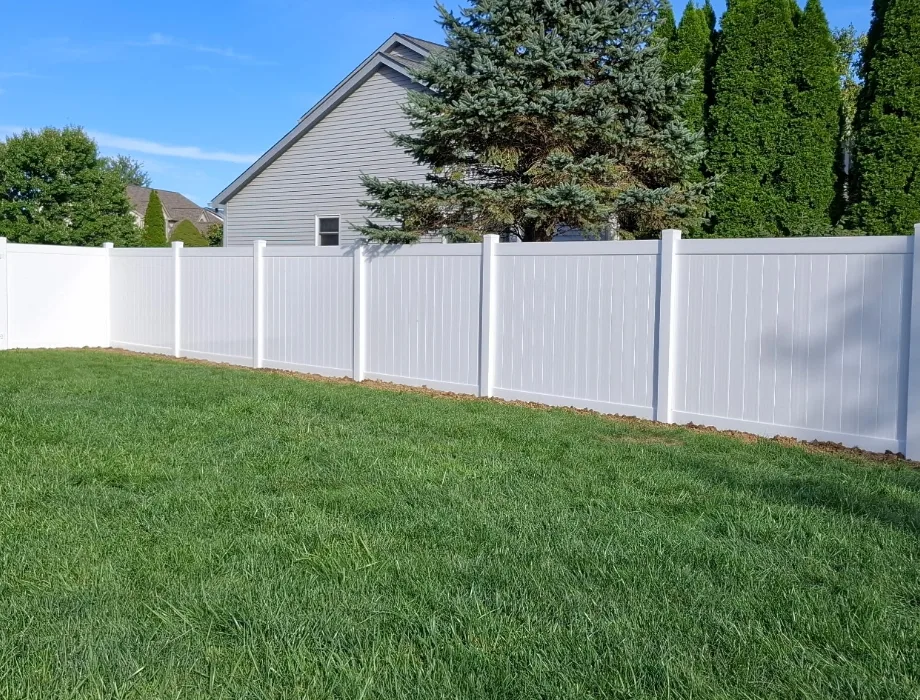 White Vinyl Fence