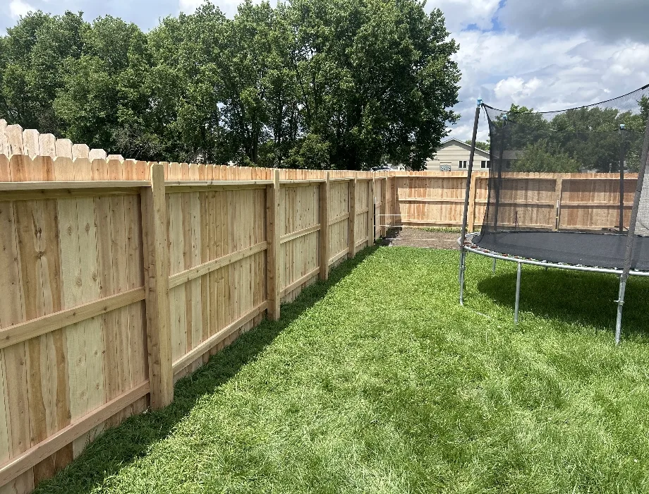 Natural Wood Fence