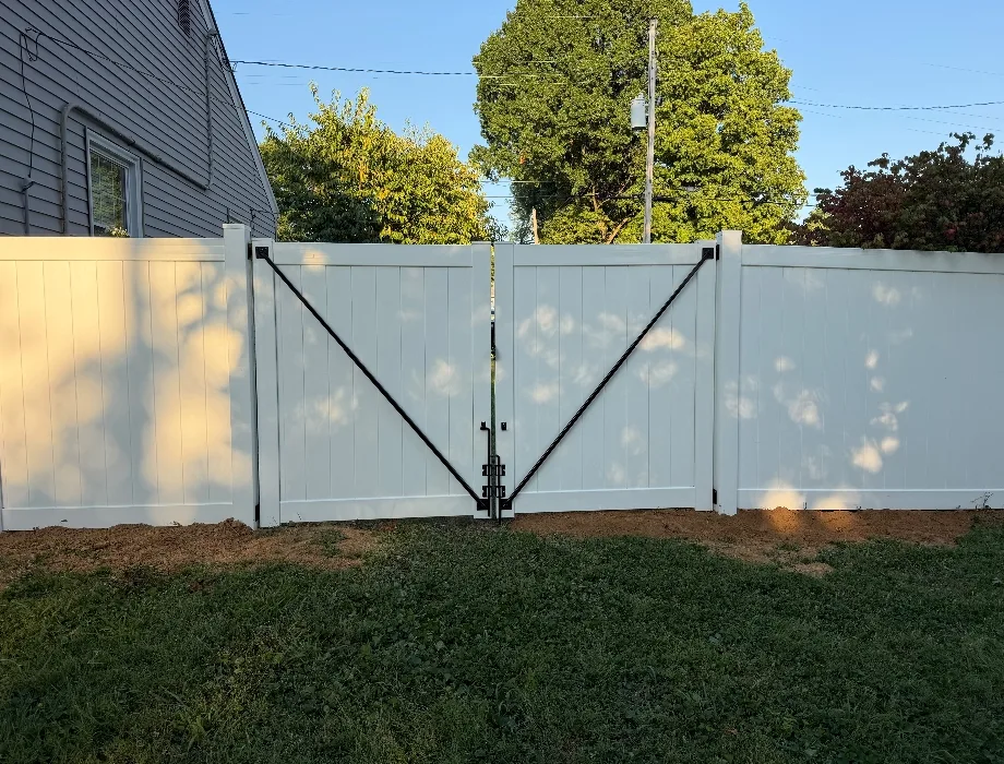 White Vinyl Fence