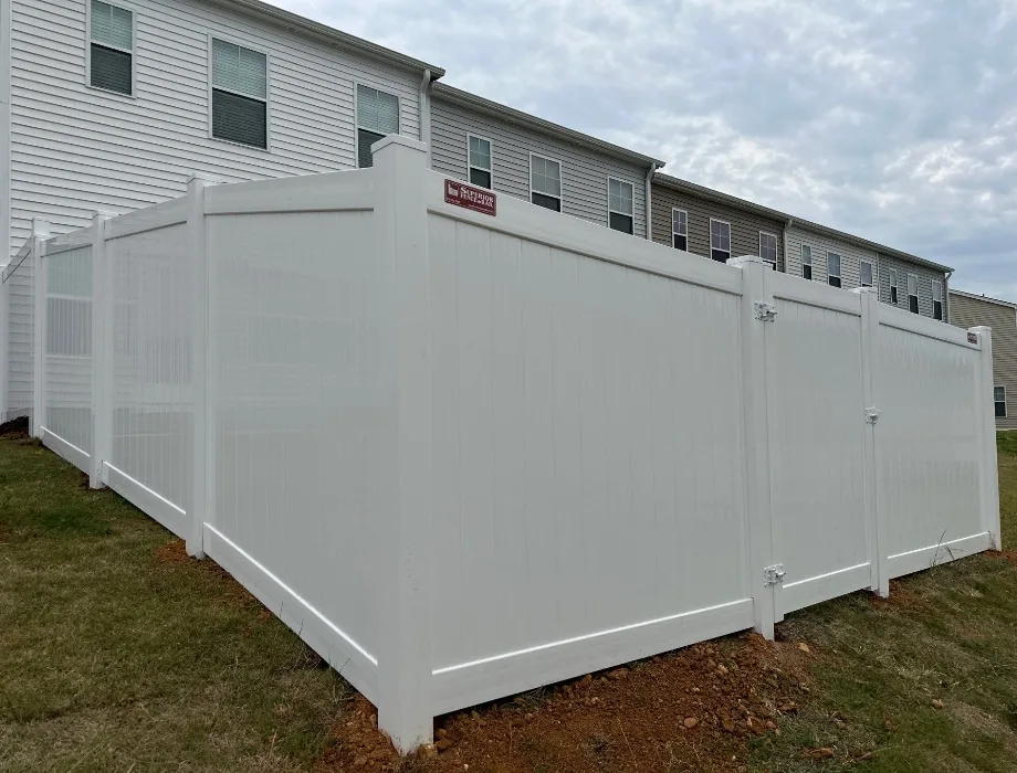 6'H White Hamilton White Vinyl Fence