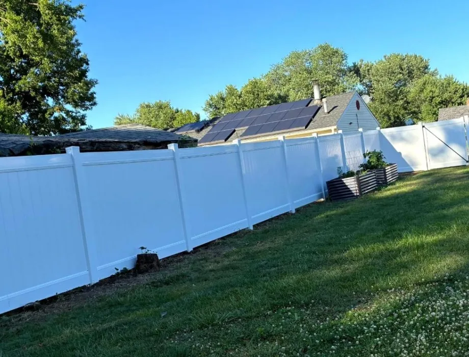 6'H Hamilton - White White Vinyl Privacy Fence