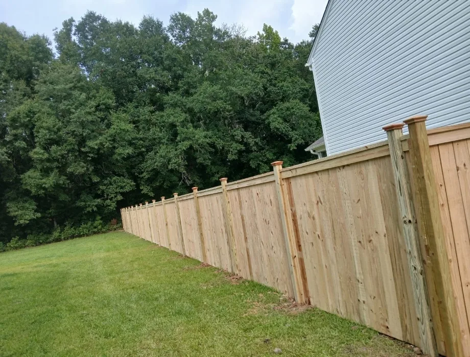 Natural Wood Fence