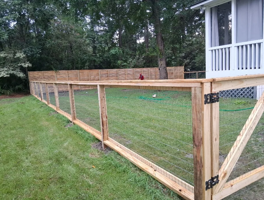 Natural Wood Fence