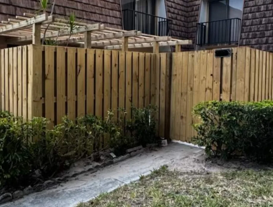 Natural Wood Fence
