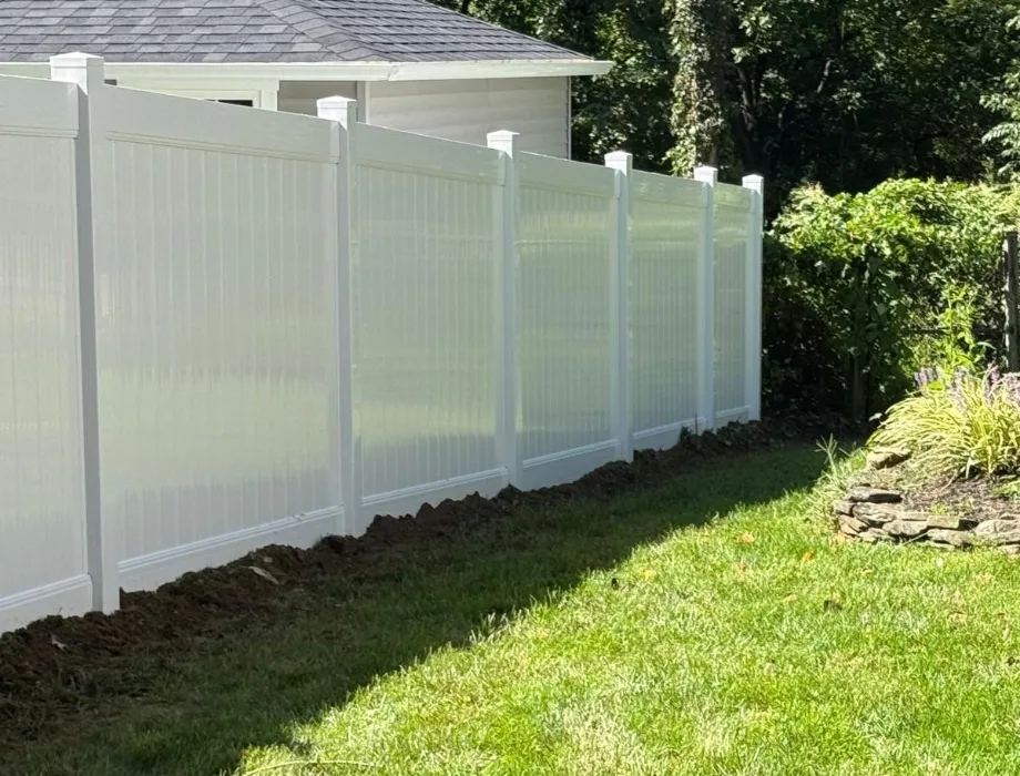 White Vinyl Fence