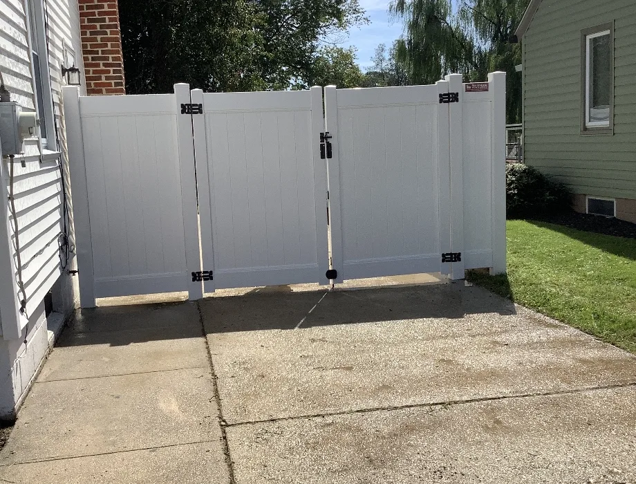 White Vinyl Fence