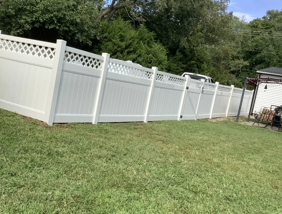 White Vinyl Fence