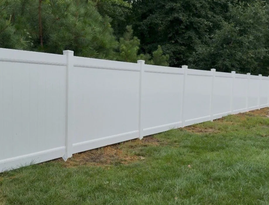 White Vinyl Fence