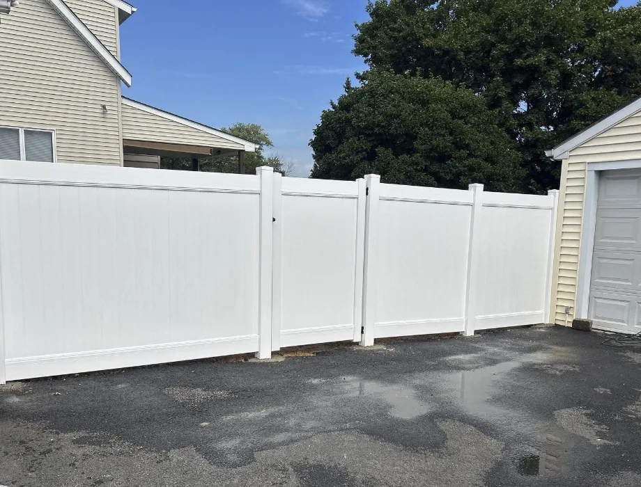 White Vinyl Fence