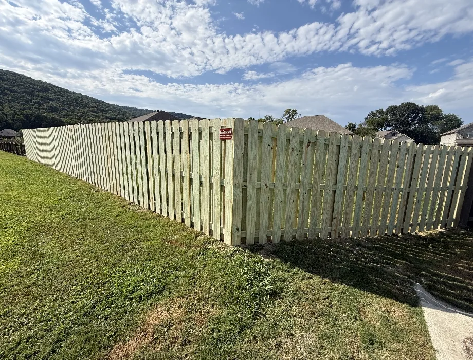 Natural Wood Fence