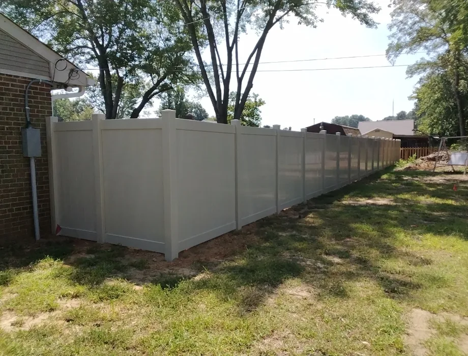 6'H Tan Hamilton 6ft Tan Vinyl Privacy Fence