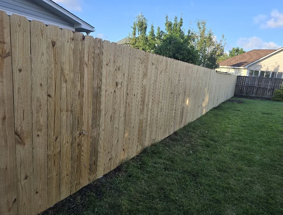 Natural Wood Fence