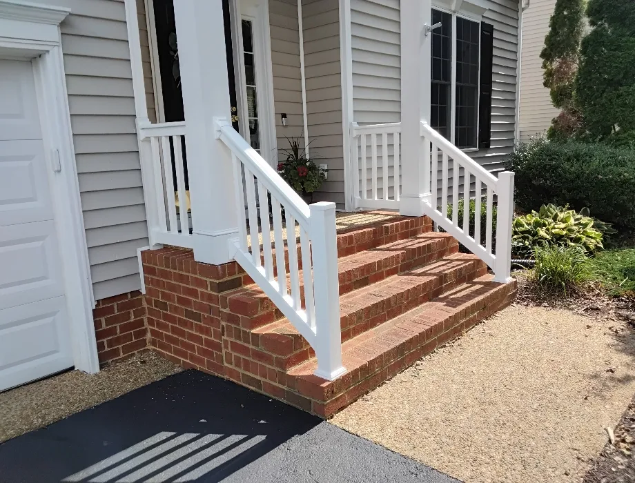 3'H White Irvine Railing White Vinyl Porch Hand Railing