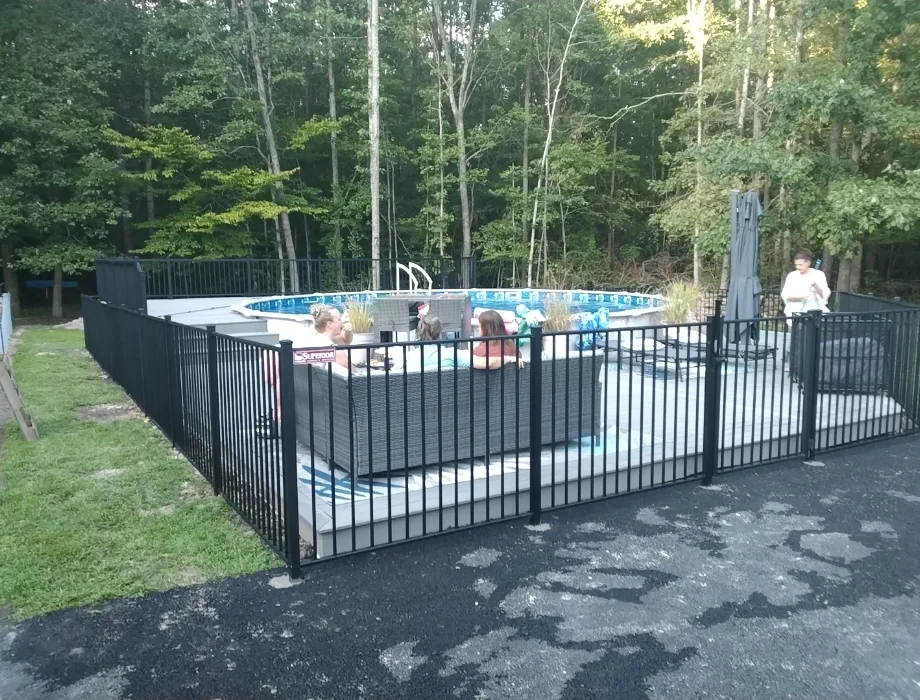 4ft Black Aluminum Pool Fence
