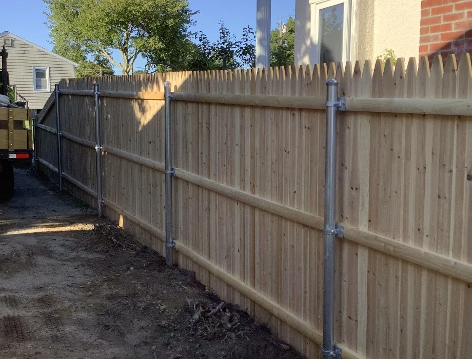 Natural Wood Fence