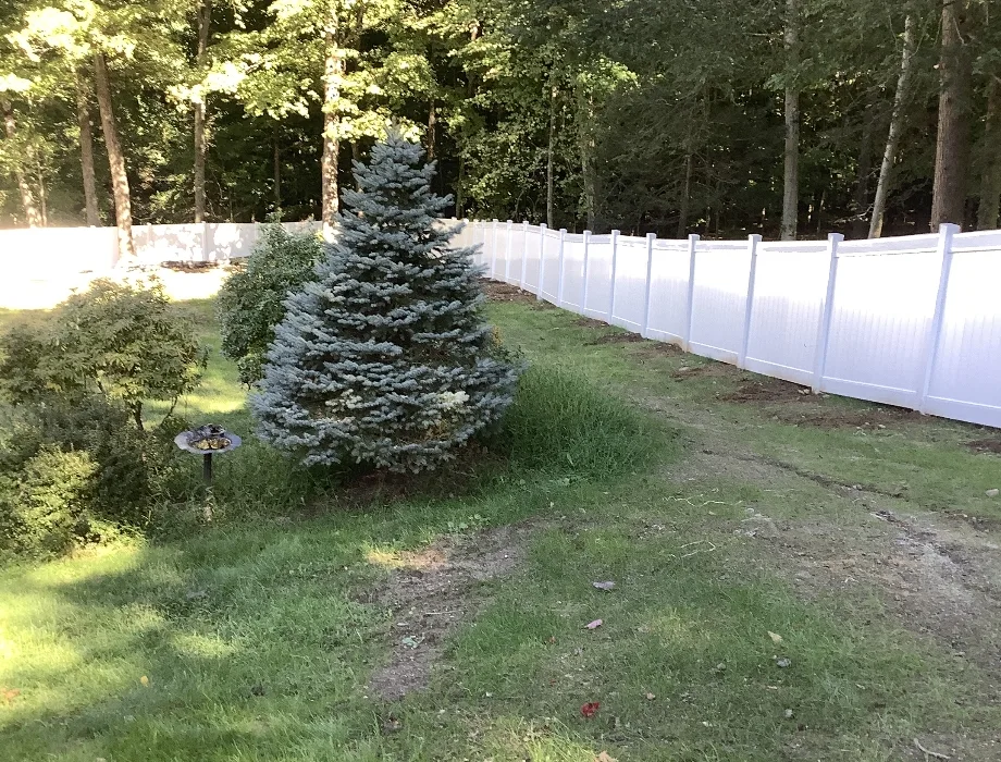 White Vinyl Fence