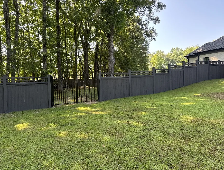 Custom Cedar Wood Fence with Stain