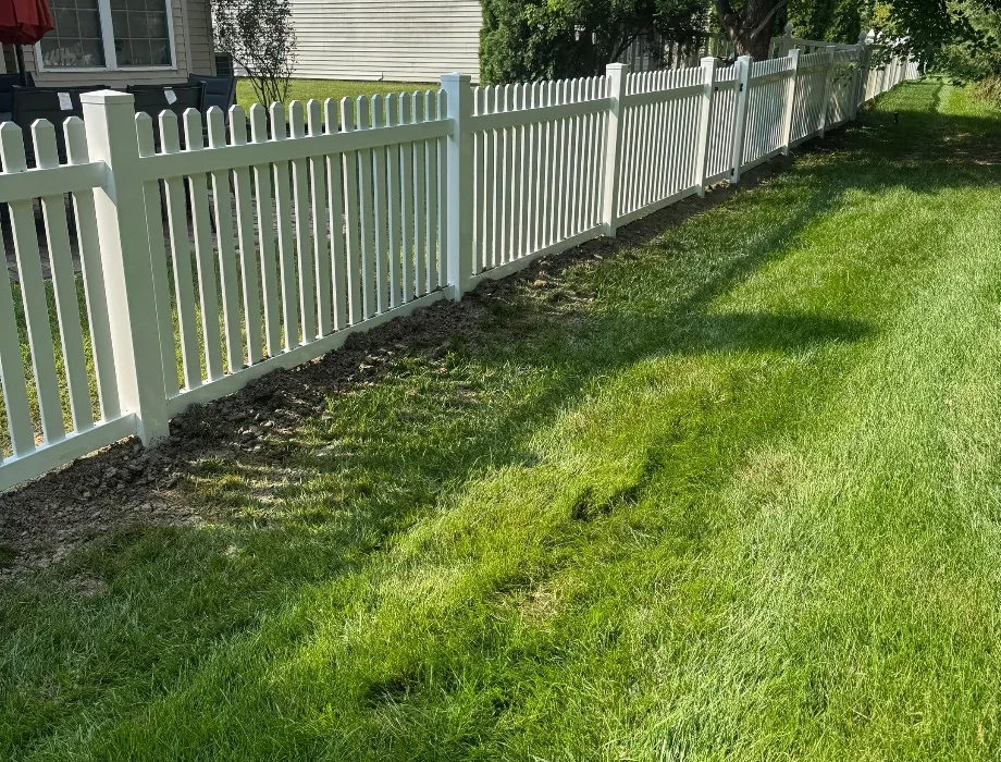 Picket Style Vinyl Fence