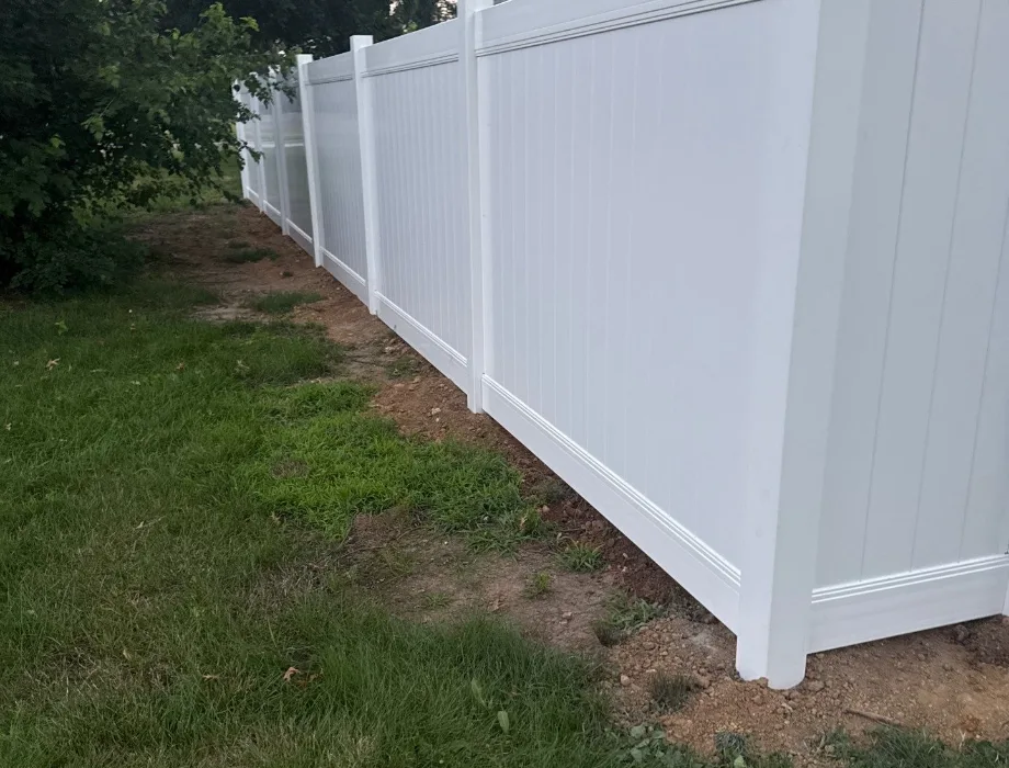 White Vinyl Fence